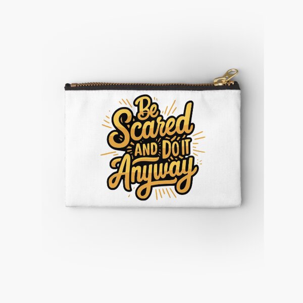 Item preview, Be Scared And Do It Anyway! Inspiring Gold designed and sold by PMCreative.