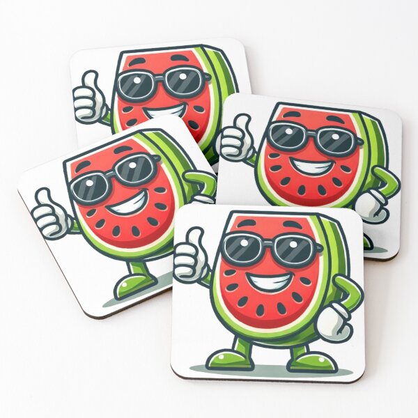 Item preview, Cool Watermelon Thumbs Up Cartoon  designed and sold by NattyGe.