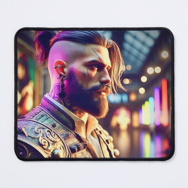 Item preview, "Neon Samurai: Cyberpunk Warrior's Pride - Ghost Archer Illusions" designed and sold by Ghost Archer Illusions.