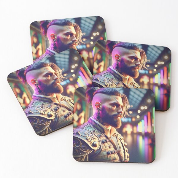 Item preview,  "Neon Samurai: Cyberpunk Warrior's Pride - Ghost Archer Illusions" designed and sold by Ghost Archer Illusions.