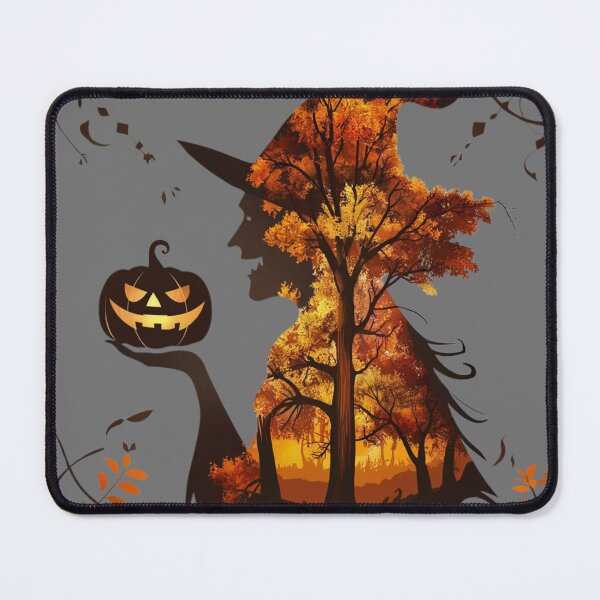 Item preview, Autumn Witch and Pumpkin Silhouette - Minimalist Halloween designed and sold by AmziLife.
