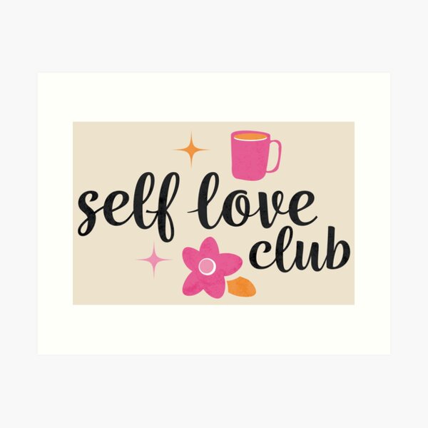Item preview, Self Love Club Self Care Coffee Flowers Vintage designed and sold by VermintStudio.