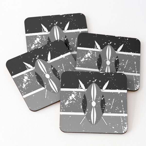 Item preview, Kenya black and white flag vintage style designed and sold by Starstacks.