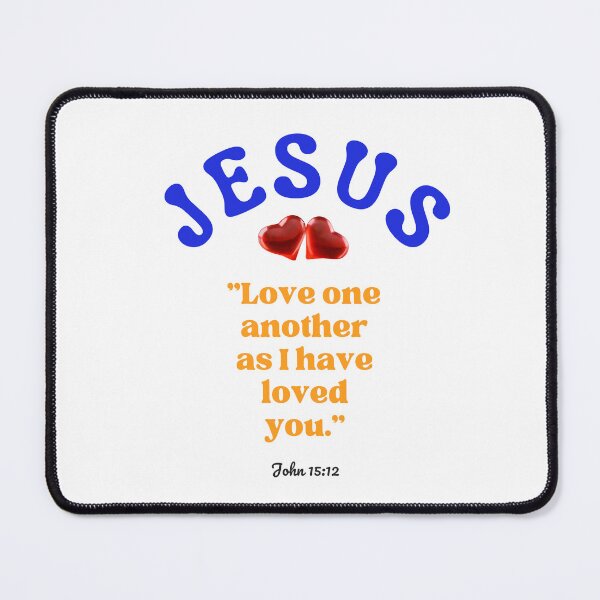 Item preview, "Jesus Said Love One Another - John 15:12 Heart Design" designed and sold by mileysamir7.