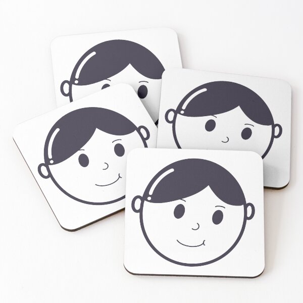 Item preview, minimalist smile face avatar designed and sold by hakobs.