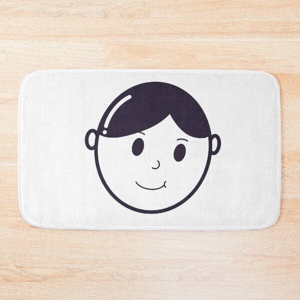 Item preview, minimalist smile face avatar designed and sold by hakobs.
