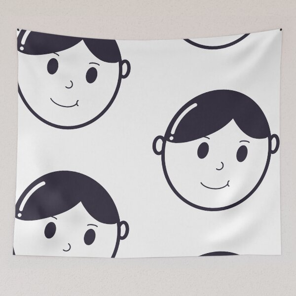 Item preview, minimalist smile face avatar designed and sold by hakobs.