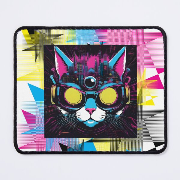 Item preview, Cyberpunk Cat designed and sold by yellowmadcat.