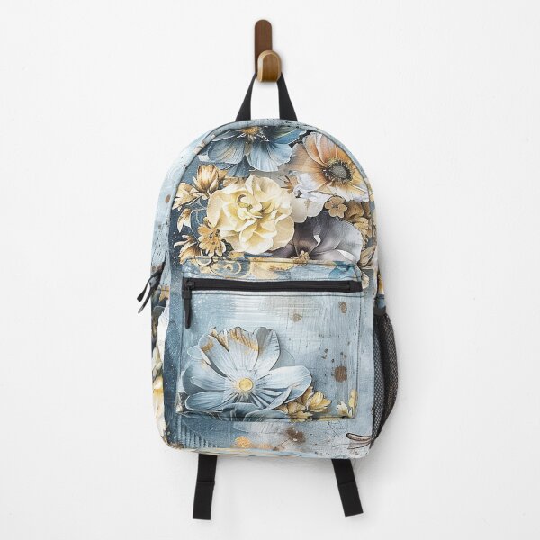 Artikelvorschau, Blumenmuster. Bunte Blumen. Blau entworfen und verkauft von MagelliShop.