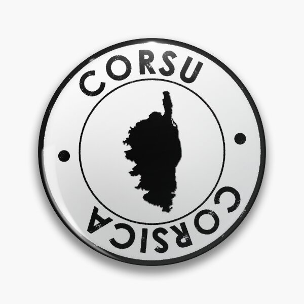 Item preview, Corsican stamp round icon with map designed and sold by stedata.