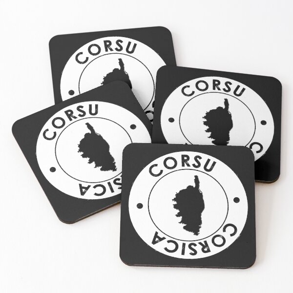 Item preview, Corsican stamp round icon with map designed and sold by stedata.