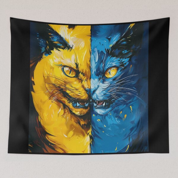Item preview, GATO DE BATALLA: Ucrania COLOR  designed and sold by Zen Candy 3000 Travis Nicholas Zariwny.