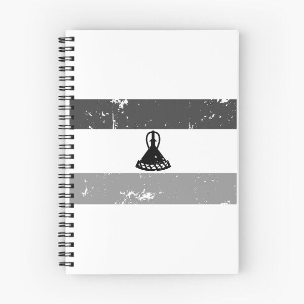 Item preview, Lesotho black and white flag, vintage design designed and sold by Starstacks.
