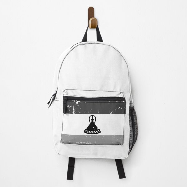 Item preview, Lesotho black and white flag, vintage design designed and sold by Starstacks.