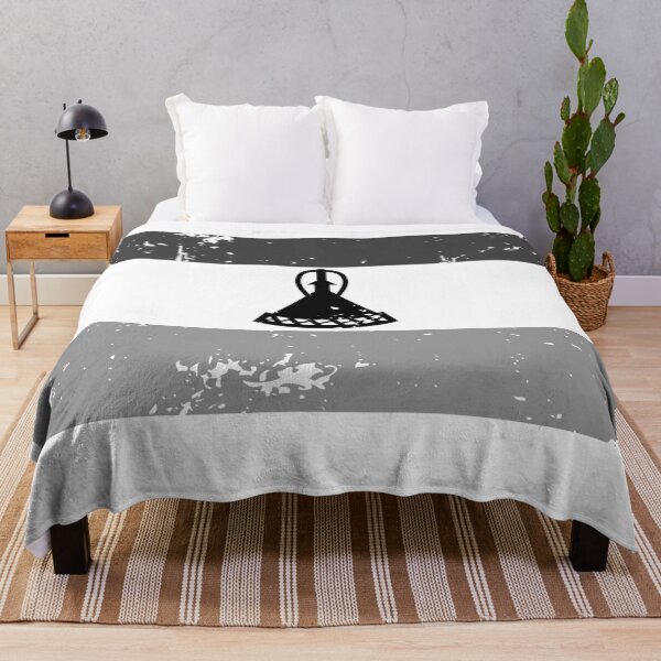 Item preview, Lesotho black and white flag, vintage design designed and sold by Starstacks.