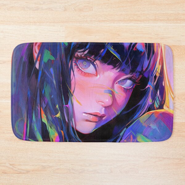 Item preview, Vibrant Colorful Fantasy Anime Girl designed and sold by bubblegoth.