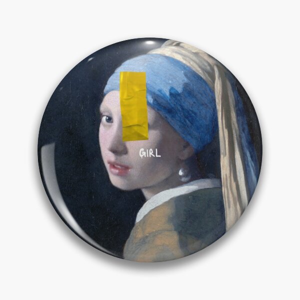 Item preview, Girl with the Pearl with graffiti designed and sold by MonsoonartsbyM.