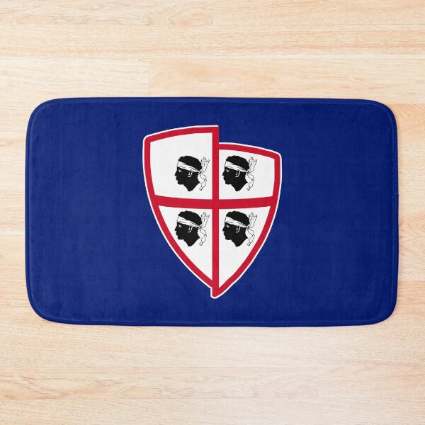 Item preview, Sardegna - Sardinia flag - Bandiera 4 mori retro style shield designed and sold by miskaralise.