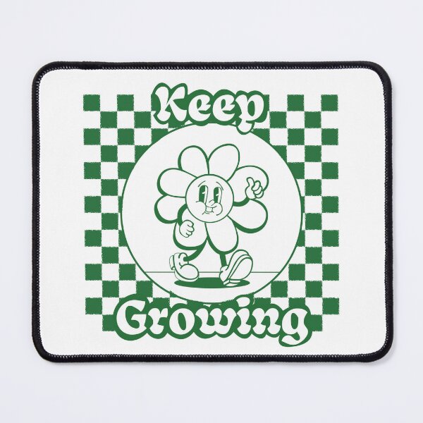 Item preview, Keep Growing Retro Flower designed and sold by mossballmayhem.