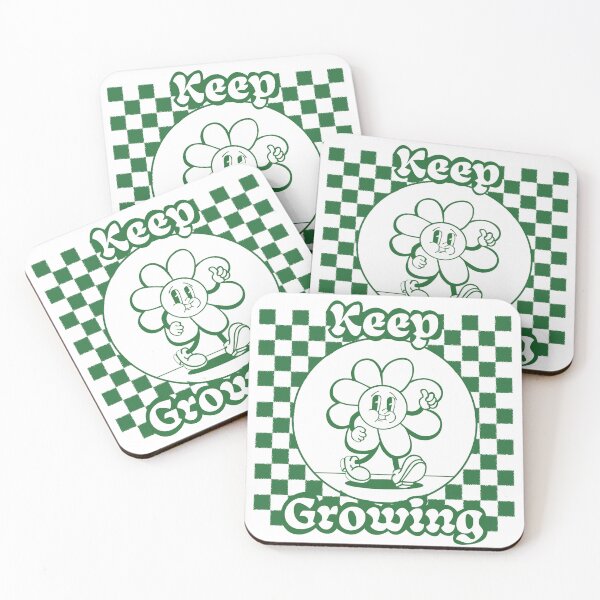 Item preview, Keep Growing Retro Flower designed and sold by mossballmayhem.