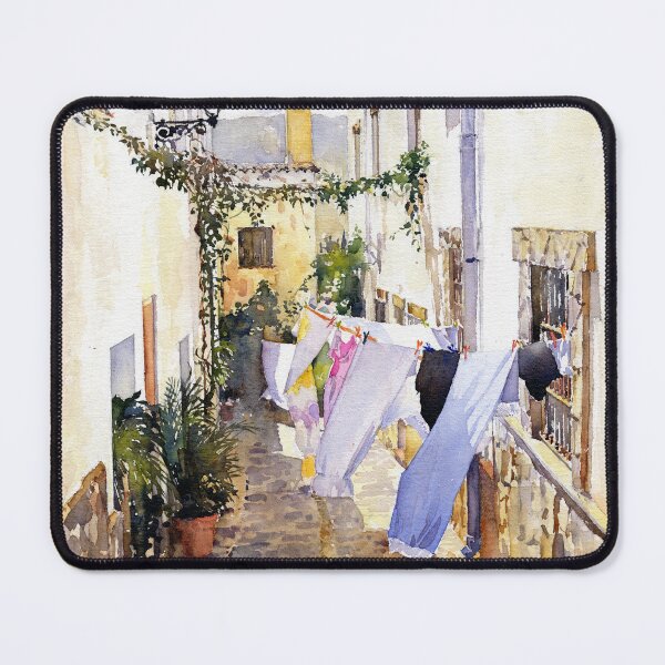 Item preview, Corner With Washing In Almócita designed and sold by Margaret Merry.