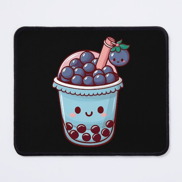 Artikelvorschau, Süßer Blaubeer-Bubble-Tea Kawaii entworfen und verkauft von canvadreamer444.