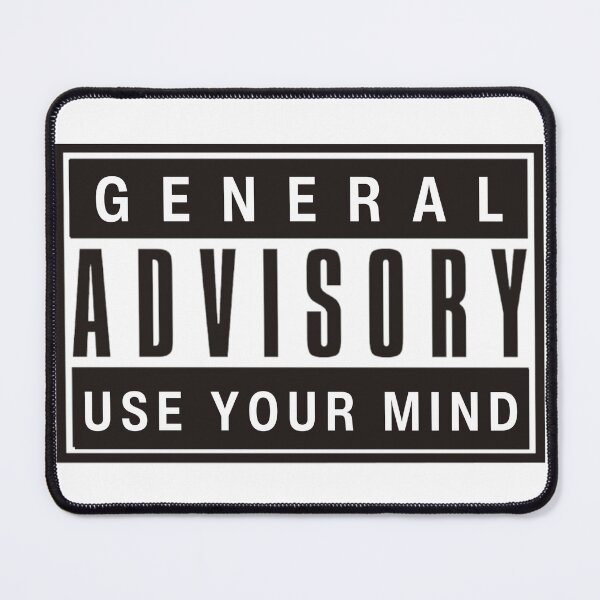 Item preview, general Advisory Use Your Mind designed and sold by Mareon.