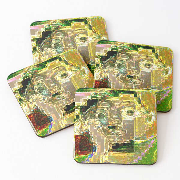 Item preview,   bored pixel face pattern by c.a.2024. smiley100. designed and sold by smiley100.