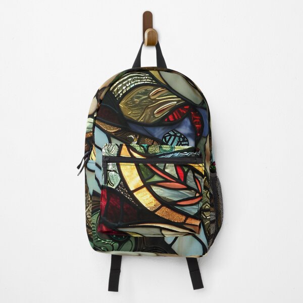 Item preview, Enchanted Elf in Decorative Green Attire | Stained Glass Art designed and sold by mebraart.