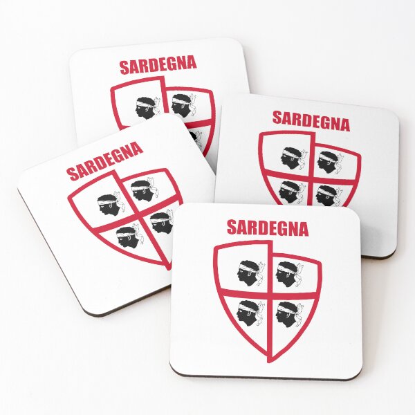 Item preview, Sardegna Bandiera Sarda - Sardinia flag - Retro style shield  designed and sold by miskaralise.