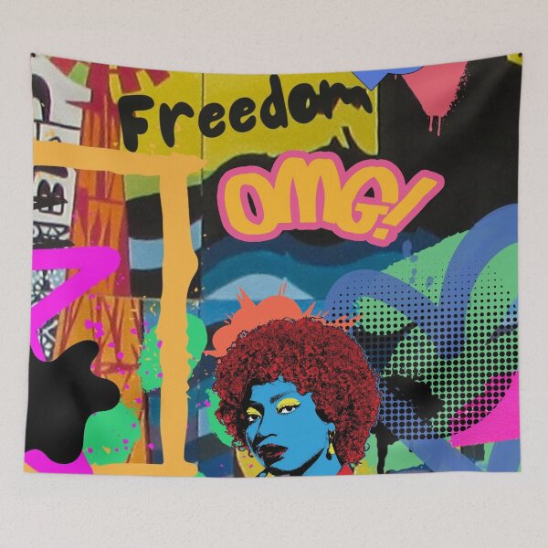 Item preview, Graffiti pop art girl designed and sold by GasconyPassion.