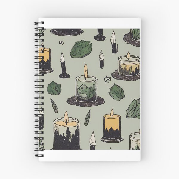 Item preview, Sage and Candles | Witchy vibes | sage candle pattern | witchy pattern designed and sold by FitEnvy.