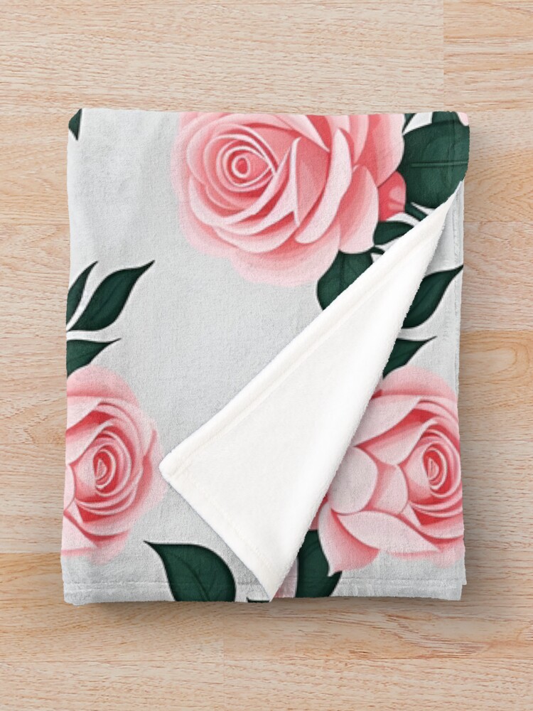 Thumbnail 3 of 6, Throw Blanket, Hybrid Tea Roses designed and sold by Mr-Clockwise.