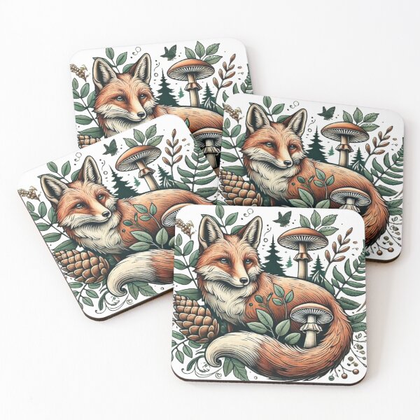 Item preview,  Enchanting Fox in Forest  designed and sold by NattyGe.