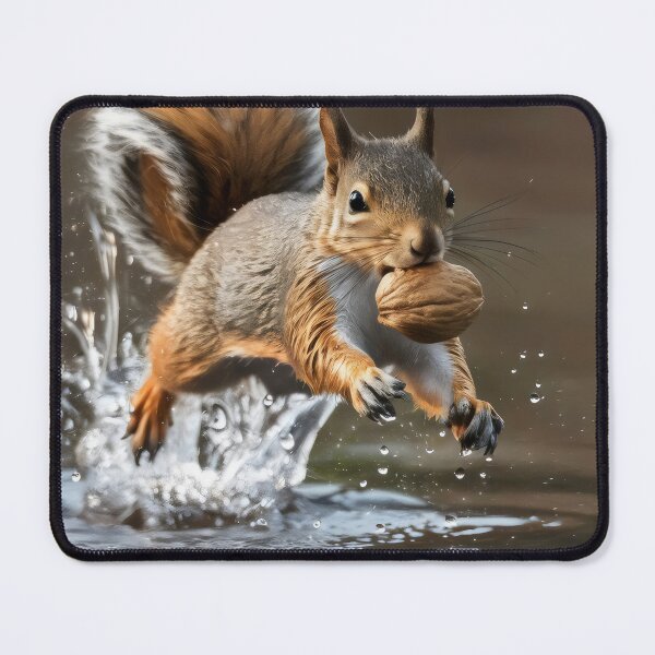 Item preview, Squirrel running for nuts. designed and sold by MyHappyArtShop.