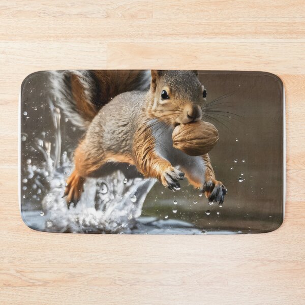 Item preview, Squirrel running for nuts. designed and sold by MyHappyArtShop.