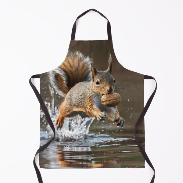 Item preview, Squirrel running for nuts. designed and sold by MyHappyArtShop.