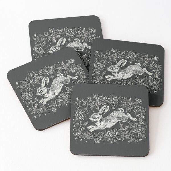 Item preview, Briar Rabbit Lino Print Dark designed and sold by lauragraves.