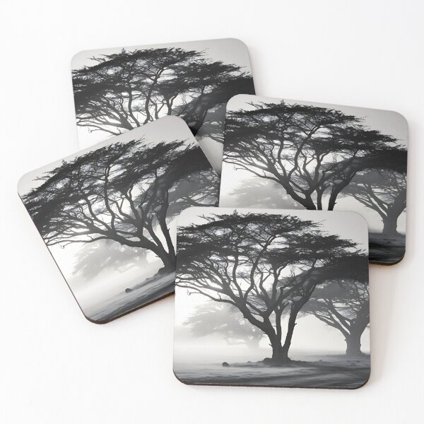Item preview, Acacia Trees - Black and White designed and sold by KootenayDesigns.