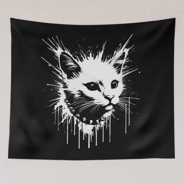 Item preview, Funny Cat Street Art Graffiti designed and sold by TomFrontierArt.