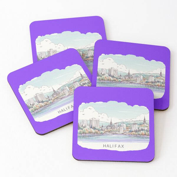 Item preview, Halifax Watercolor Minimalist Illustration ,  designed and sold by PaintMeWorld.