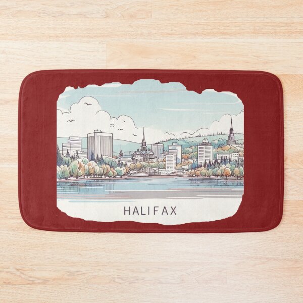 Item preview, Halifax Watercolor Minimalist Illustration ,  designed and sold by PaintMeWorld.