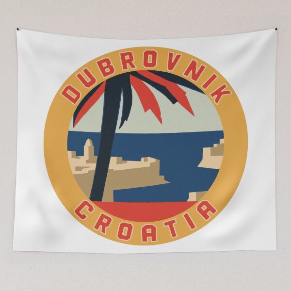 Item preview, Dubrovnik Croatia Vintage Style Decal designed and sold by Decal Mania.