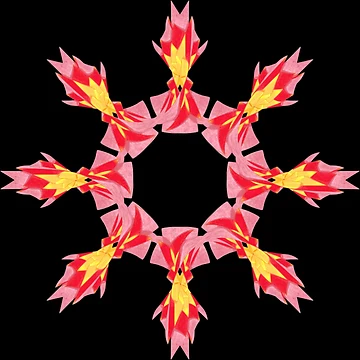 Artwork thumbnail, fire mandala by Meo Design