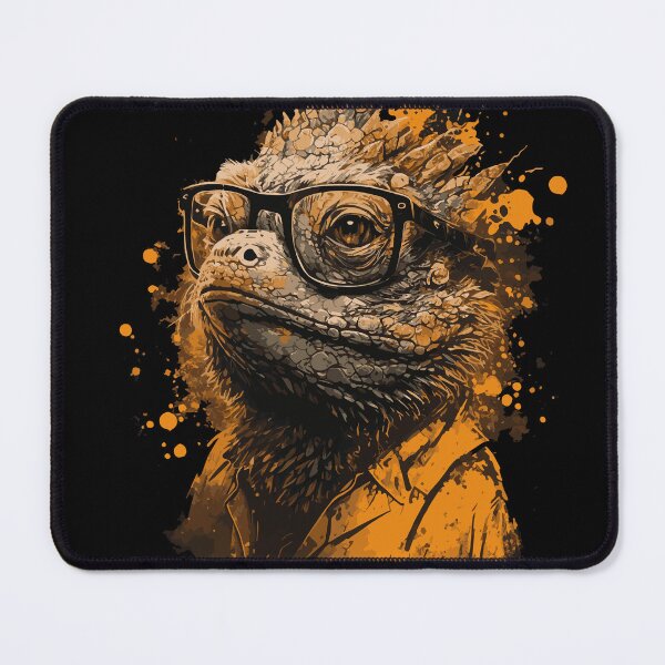 Item preview, Bearded Dragon Small Dragon with Glasses designed and sold by drizzd.
