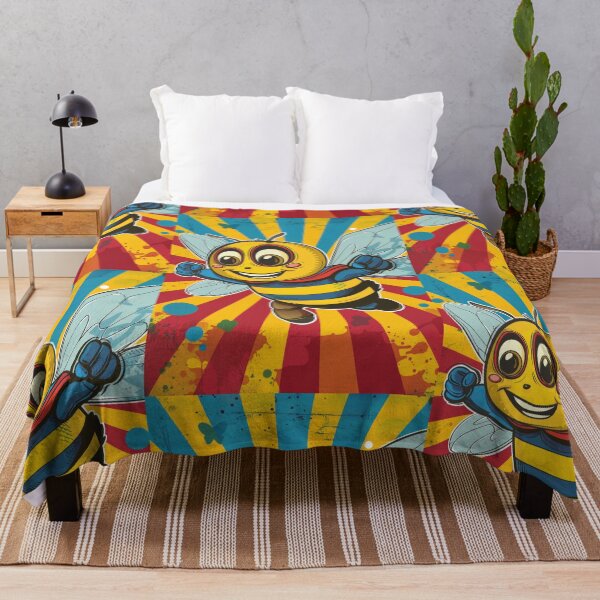 Item preview, Anthropomorphic Superhero Bee in Vibrant Colors designed and sold by Piotrek0001.