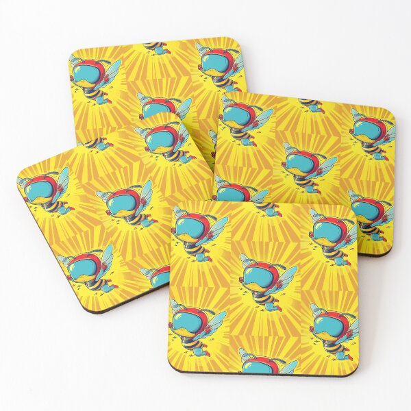 Item preview, Anthropomorphic Superhero Bee in Vibrant Colors designed and sold by Piotrek0001.