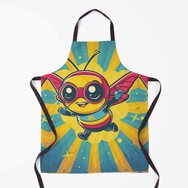 Item preview, Anthropomorphic Superhero Bee in Vibrant Colors designed and sold by Piotrek0001.