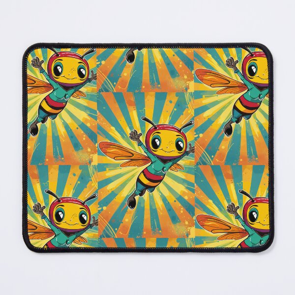 Item preview, Anthropomorphic Superhero Bee in Vibrant Colors designed and sold by Piotrek0001.