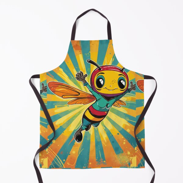 Item preview, Anthropomorphic Superhero Bee in Vibrant Colors designed and sold by Piotrek0001.
